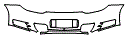 Rear Bumper Kit pattern for the 2008 Porsche 911