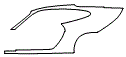 Rear Fender Kit pattern for the 2010 Porsche 911