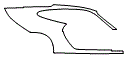 Rear Fender Kit pattern for the 2010 Porsche 911