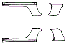 Rocker Panel Kit pattern for the 2008 Porsche 911