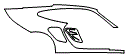 Rear Fender Kit pattern for the 2008 Porsche 911