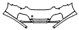Bumper Kit pattern for the 2011 Porsche Cayman