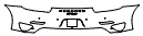 Rear Bumper Kit pattern for the 2014 Porsche 911