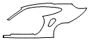 Rear Fender Kit pattern for the 2014 Porsche 911