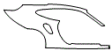 Rear Fender Kit pattern for the 2014 Porsche 911