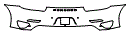 Rear Bumper Kit pattern for the 2014 Porsche 911