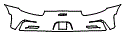 Rear Bumper Kit pattern for the 2016 Porsche 911