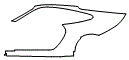 Rear Fender Kit pattern for the 2008 Porsche 911