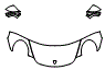 Hood, Fender and Mirror Kit pattern for the 2017 Porsche 911