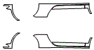 Rocker Panel Kit pattern for the 2017 Porsche 911