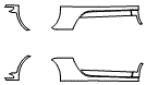 Rocker Panel Kit pattern for the 2017 Porsche 911