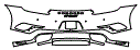 Rear Bumper Kit pattern for the 2017 Porsche 911