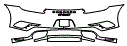 Rear Bumper Kit pattern for the 2017 Porsche 911