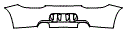Rear Bumper Kit pattern for the 2010 Porsche 911