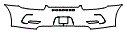 Rear Bumper Kit pattern for the 2017 Porsche 911