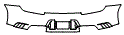 Rear Bumper Kit pattern for the 2008 Porsche 911