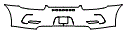 Rear Bumper Kit pattern for the 2017 Porsche 911