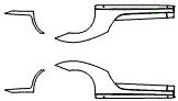 Rocker Panel Kit pattern for the 2020 Porsche 911