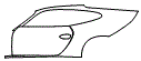 Door and Rear Fender Kit pattern for the 2008 Porsche 911