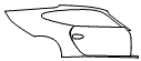Door and Rear Fender Kit pattern for the 2008 Porsche 911