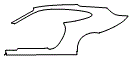 Rear Fender Kit pattern for the 2013 Porsche 911
