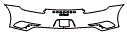 Rear Bumper Kit pattern for the 2017 Porsche 911