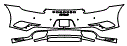 Rear Bumper Kit pattern for the 2017 Porsche 911