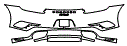 Rear Bumper Kit pattern for the 2017 Porsche 911