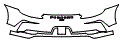Rear Bumper Kit pattern for the 2018 Porsche 911
