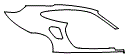 Rear Fender Kit pattern for the 2018 Porsche 911