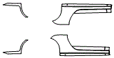 Rocker Panel Kit pattern for the 2020 Porsche 911