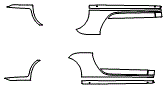 Rocker Panel Kit pattern for the 2020 Porsche 911