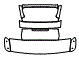 Tail and Spoiler Kit pattern for the 2011 Porsche 911
