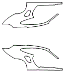 Rear Fender Kit pattern for the 2019 Porsche 911
