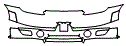 Rear Bumper Kit pattern for the 2018 Porsche 911