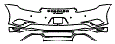 Rear Bumper Kit pattern for the 2018 Porsche 911