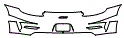 Rear Bumper Kit pattern for the 2019 Porsche 911