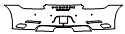 Rear Bumper Kit pattern for the 2019 Porsche 911