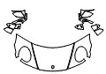 Hood, Fender and Mirror Kit pattern for the 2025 Porsche 911 (992.1)