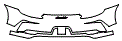 Rear Bumper Kit pattern for the 2020 Porsche 911
