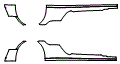 Rocker Panel Kit pattern for the 2019 Porsche 911