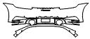 Rear Bumper Kit pattern for the 2020 Porsche 911 (992.1)