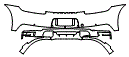 Rear Bumper Kit pattern for the 2020 Porsche 911 (992.1)