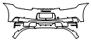 Rear Bumper Kit pattern for the 2020 Porsche 911 (992.1)