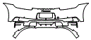 Rear Bumper Kit pattern for the 2020 Porsche 911 (992.1)