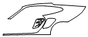 Rear Fender Kit pattern for the 2008 Porsche 911