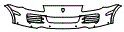 Bumper Kit pattern for the 2008 Porsche Cayenne
