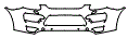 Bumper Kit pattern for the 2013 Porsche Cayenne