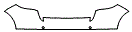 Rear Bumper Kit pattern for the 2013 Porsche Cayenne
