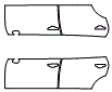 Door Kit pattern for the 2013 Porsche Cayenne